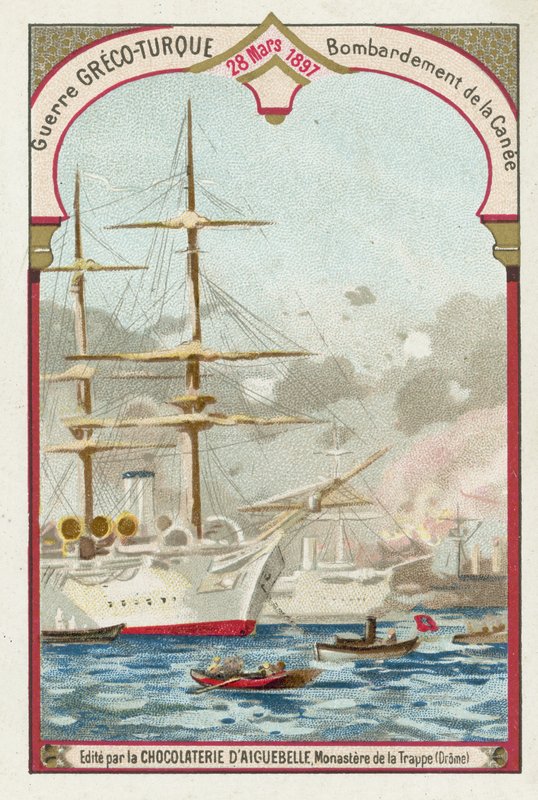 Bombardement af Chania, Kreta, græsk-tyrkisk krig, 28. marts 1897 af European School