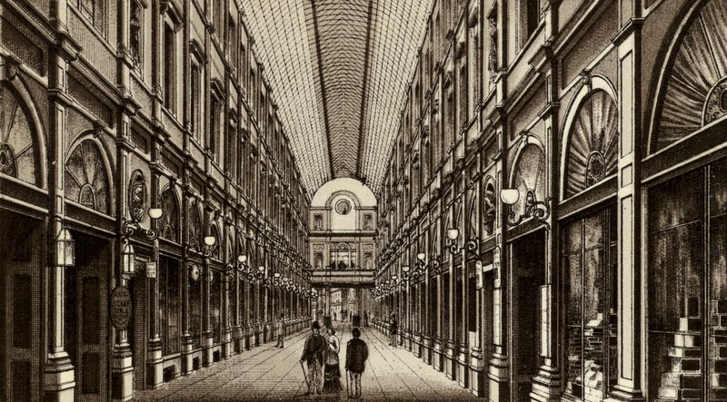 Bruxelles/Bruxelles: Galleries St Hubert (litho) af European School