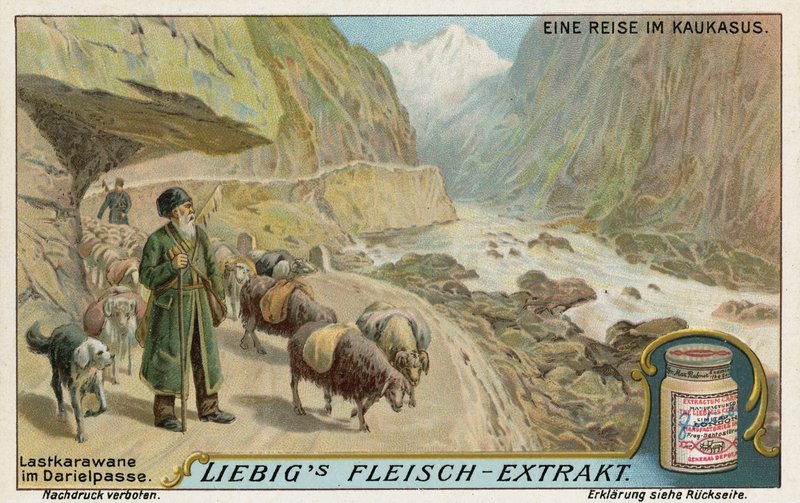 Caravan in the Darial Gorge, Russia  af European School