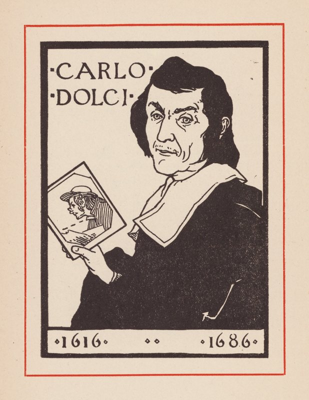 Carlo Dolci, italiensk barokkunstner (litografi) af European School
