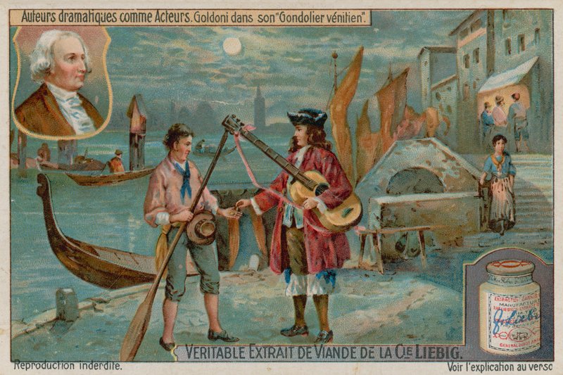 Carlo Goldoni i The Venetian Gondolier or the Lovers Scorn af European School