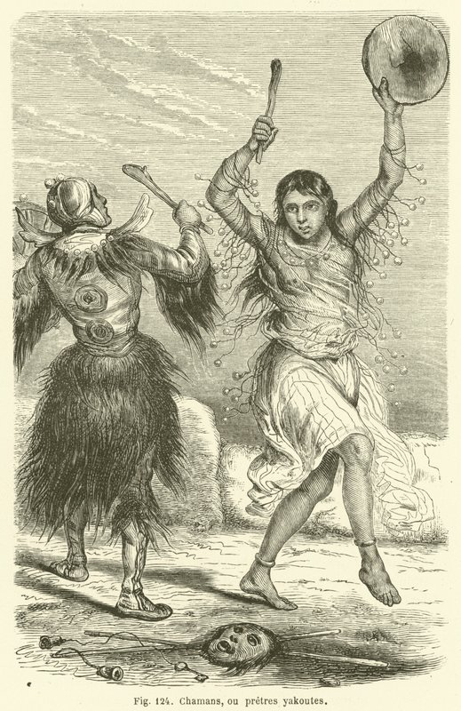 Shamaner eller Yakut-præster (gravering) af European School