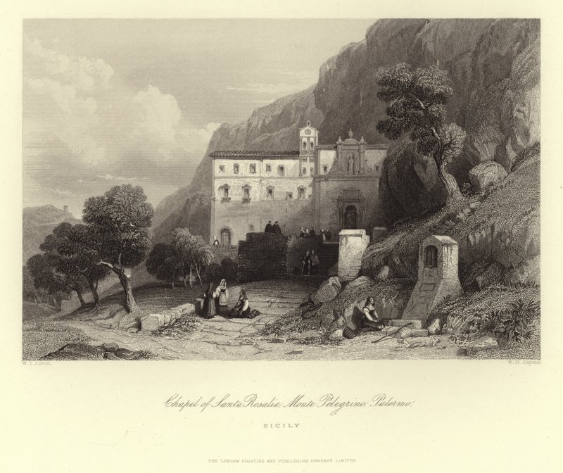 Santa Rosalia-kapellet, Monte Pellegrino, Palermo, Sicilien, Italien af European School