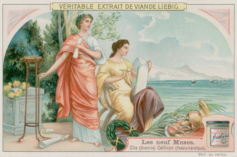 Clio (historie) og Calliope (heroisk poesi) af European School