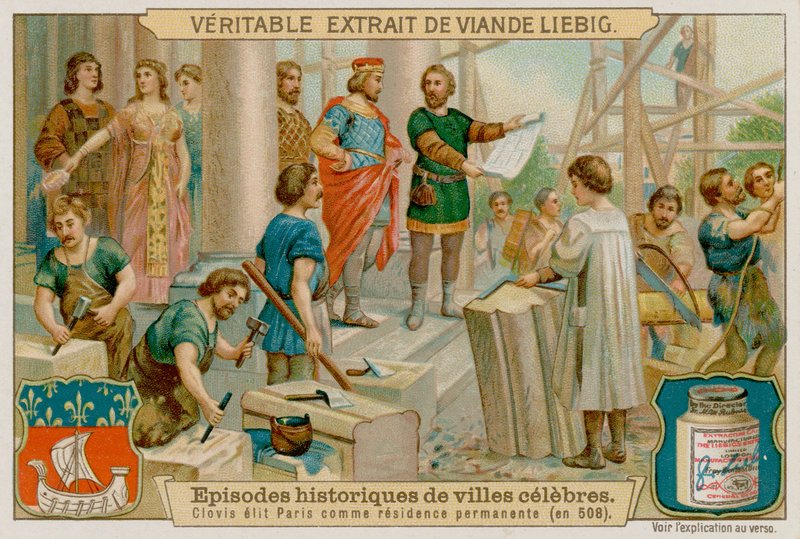 Clovis vælger Paris som sin hovedstad i 508 e.Kr af European School