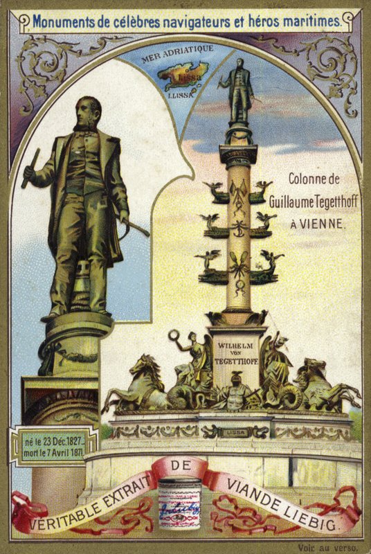 Column of Wilhelm von Tegetthoff, Austrian admiral, Vienna  af European School