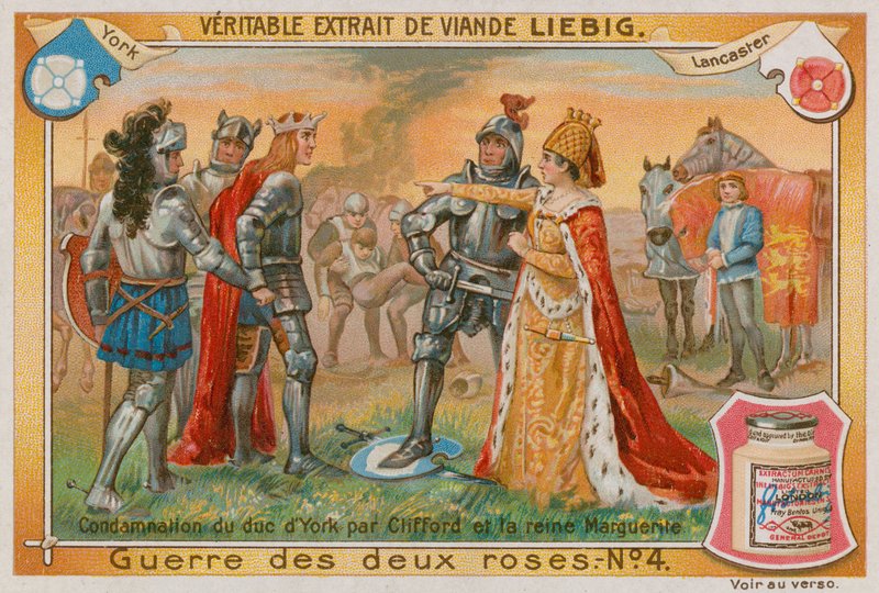 Fordømmelse af hertugen af York af Clifford og dronning Margaret af European School
