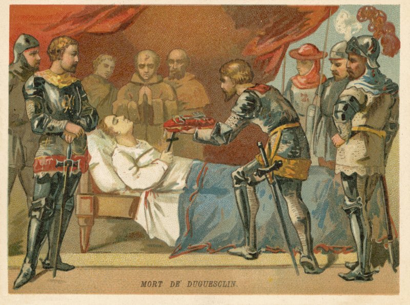 Bertrand du Guesclin, fransk militærkommandant, døde i 1380 af European School