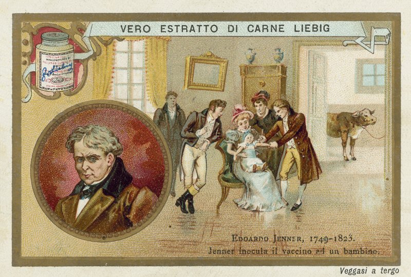 Edward Jenner, engelsk læge og videnskabsmand, der opdagede en vaccine mod kopper af European School