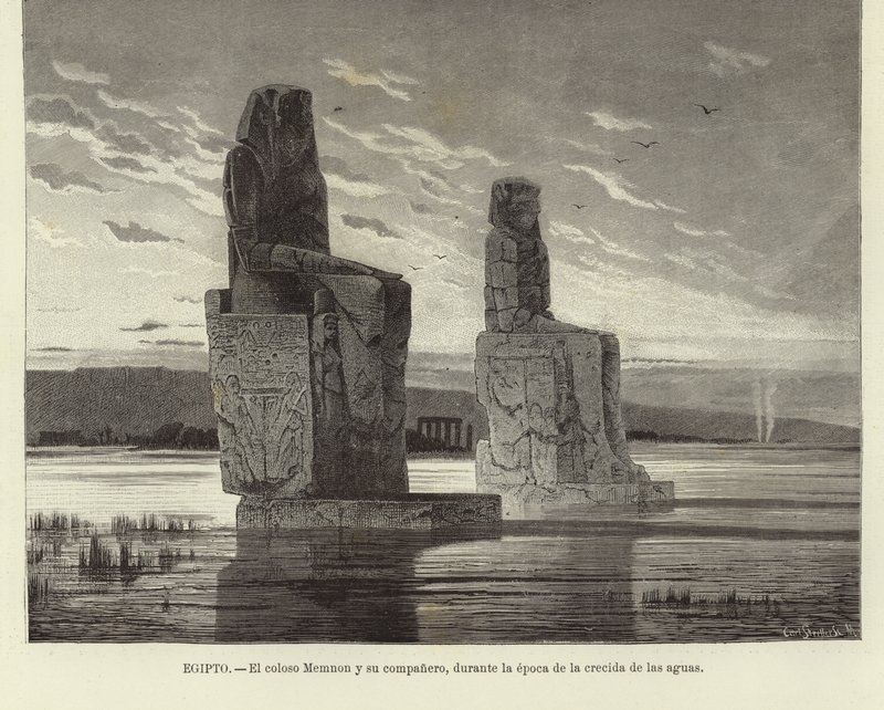 Egypten - Memnons kolosser af European School