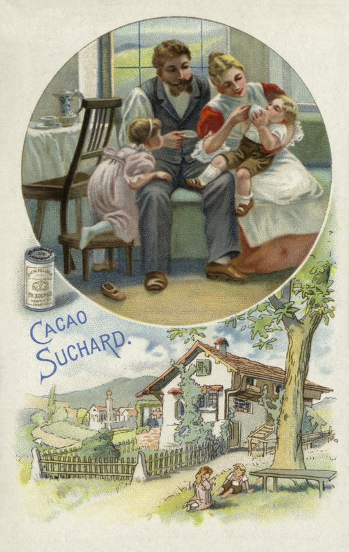 At fodre et lille barn Suchard kakao af European School