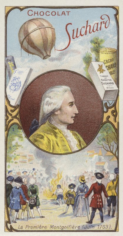 Første demonstration af en luftballon af Montgolfier Brothers, Annonay, Frankrig, 4. juni 1783 af European School