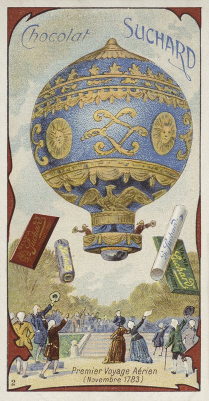 Første bemandede ballonflyvning, november 1783 af European School
