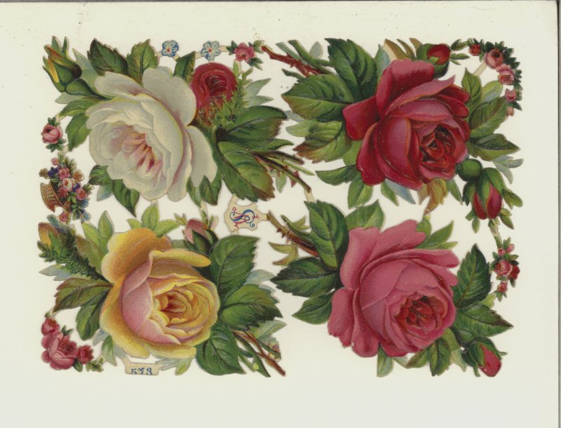 Blomster (chromolitho) af European School