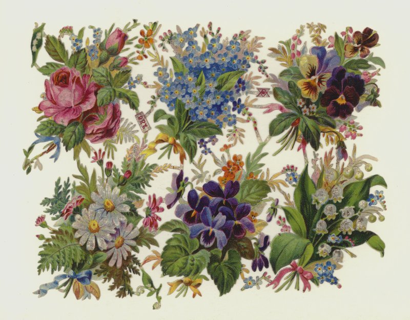 Blomster (chromolitho) af European School