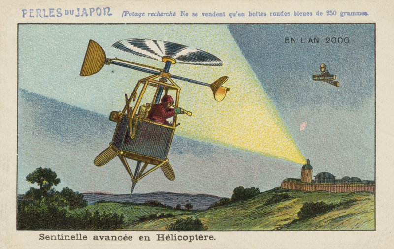 Fremskudt vagtpost i en helikopter i år 2000 af European School
