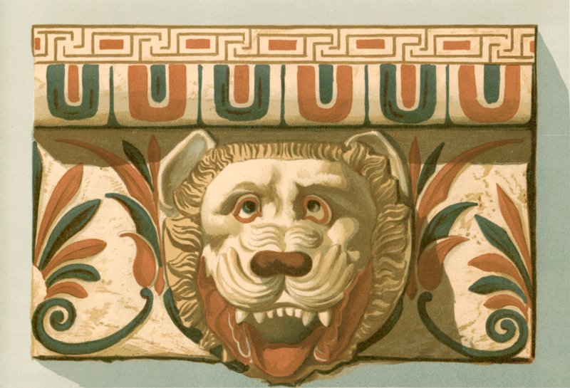 Fragmenter af terra cotta fundet ved Metapontim i 1828 af European School