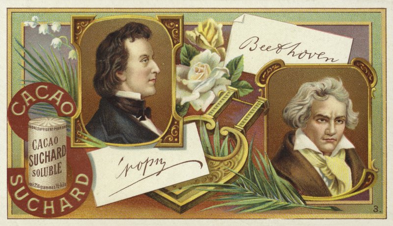 Frederic Chopin og Ludwig van Beethoven af European School