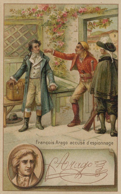 Fransk videnskabsmand Francois Arago anklaget for spionage af spanierne, Mallorca, 1808 af European School