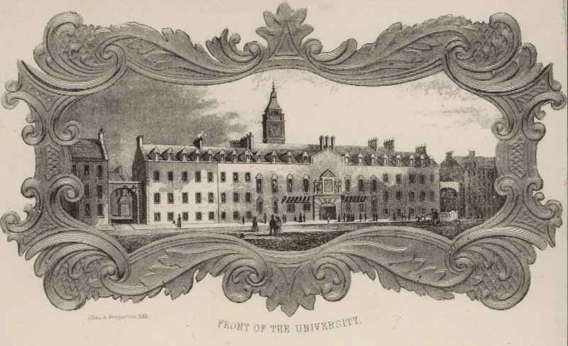 Foran universitetet, Glasgow, Skotland af European School