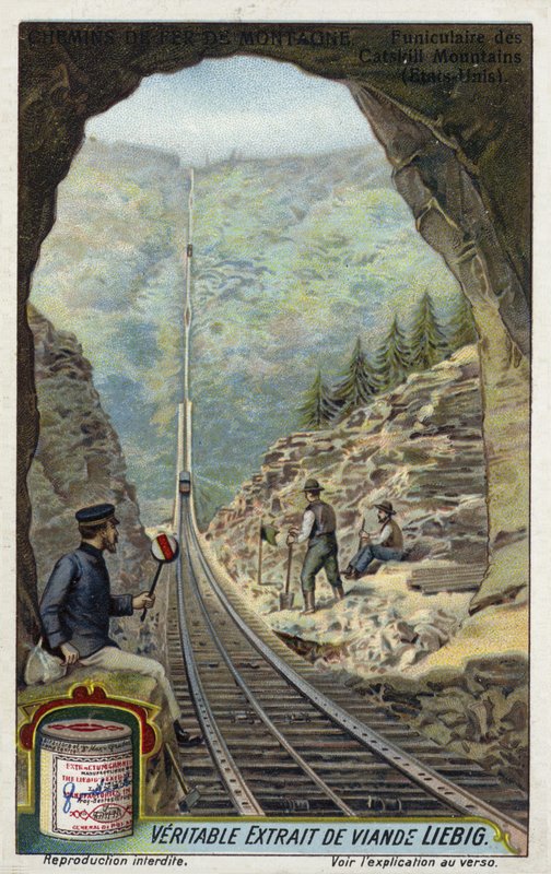 Funicular railway in the Catskill Mountains, New York, USA  af European School