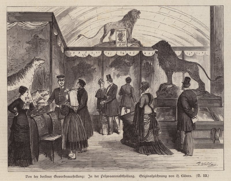 Pelsvaresektion på Berlin Exhibition Of Trade And Industry, Tyskland af European School