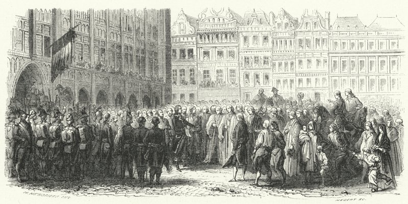 General Dumouriez og den franske hær i Bruxelles af European School