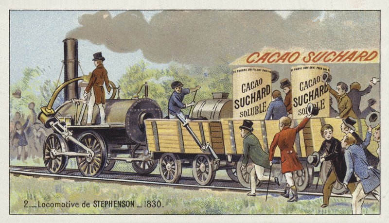 George Stephensons lokomotiv Rocket, 1830 af European School