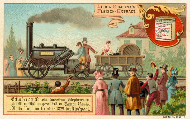 George Stephensons damplokomotiv Rocket, Liverpool af European School