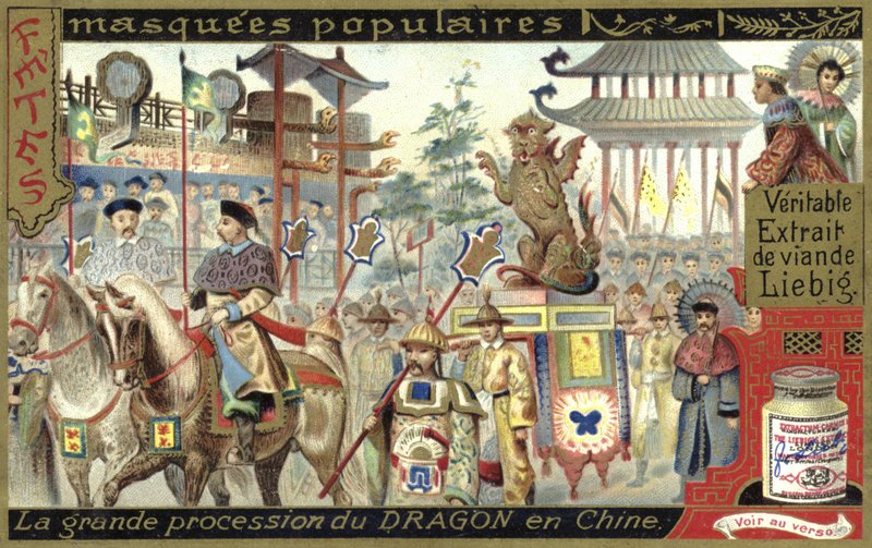 Grand procession of the Dragon, China  af European School