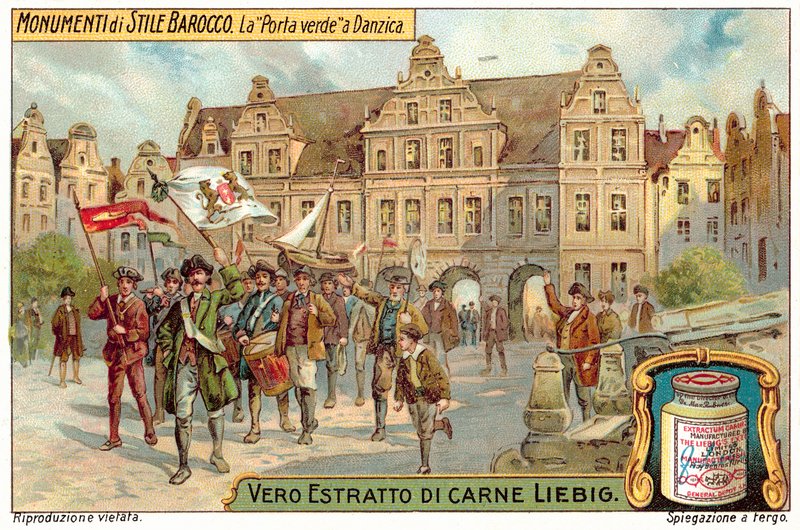Green Gate, Danzig (chromolitho) af European School