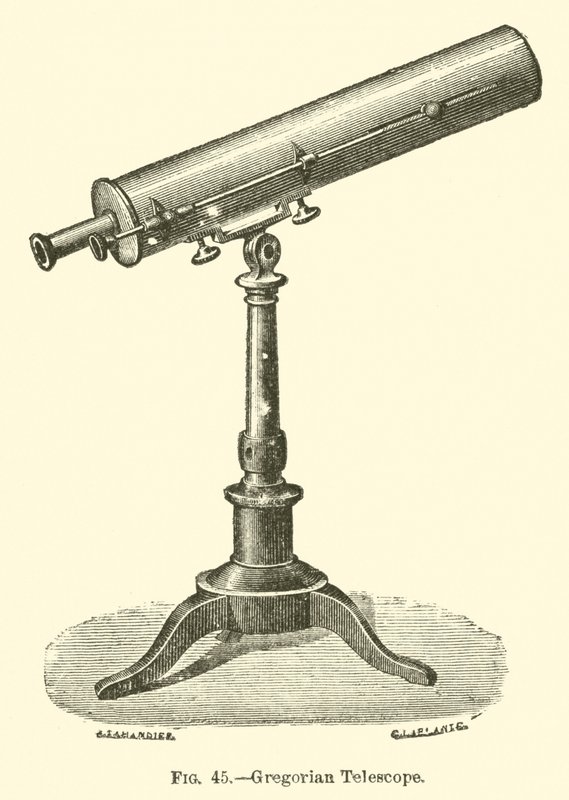 Gregorian Telescope (gravering) af European School