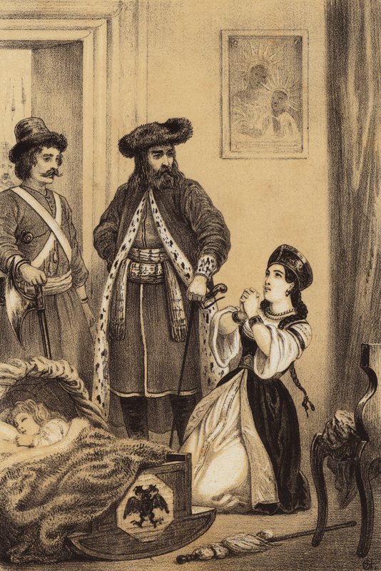 Vagter venter på, at den spæde zar Ivan VI fra Rusland vågner af European School