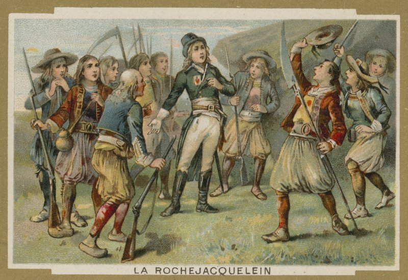 Henri de la Rochejacquelein taler til sine soldater, Vendee Revolt, French Revolution af European School