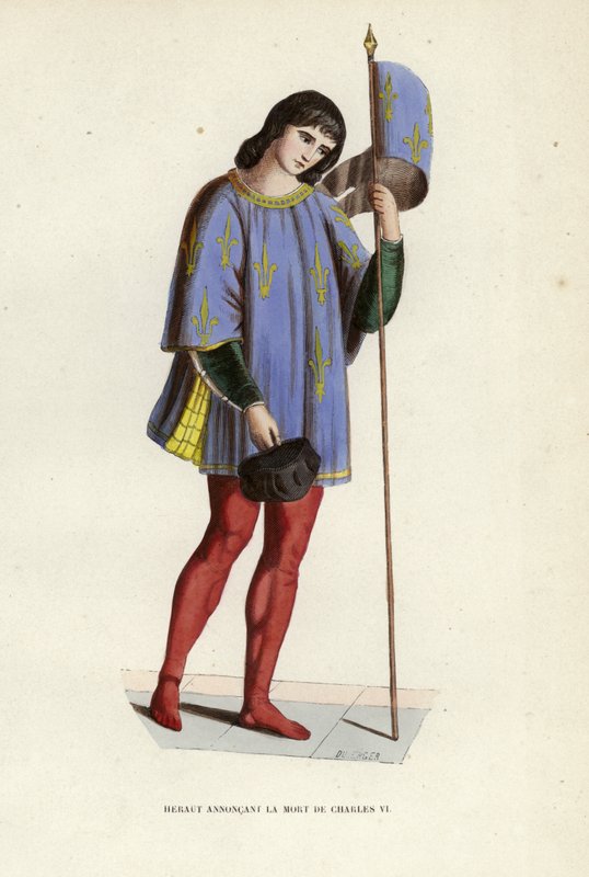 Herald annoncerer Karl VI