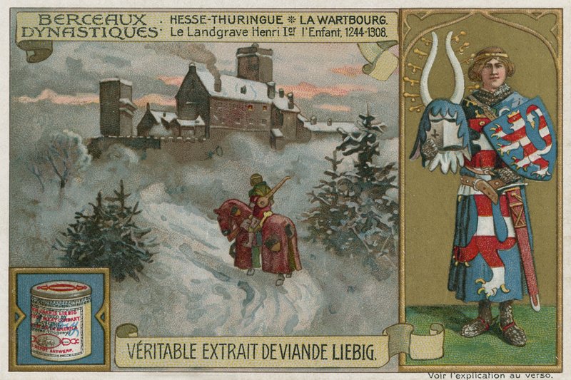 Hesse-Thuringia: the Wartburg and Landgrave Henry I, the Child  af European School