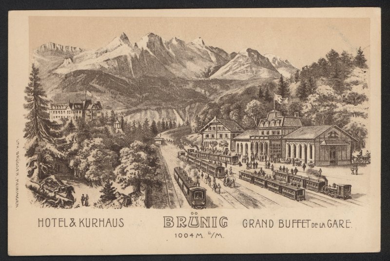 Hotel Trade Card (gravering) af European School