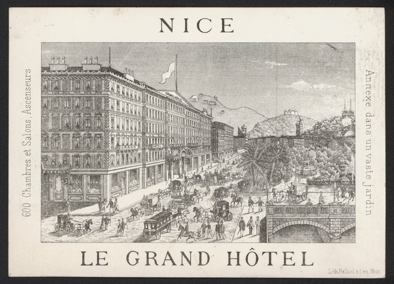 Hotel Trade Card (gravering) af European School