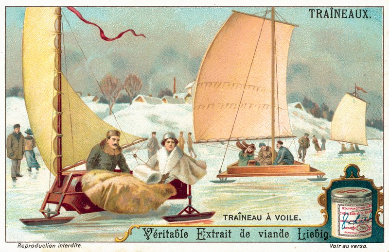 Isyacht (chromolitho) af European School