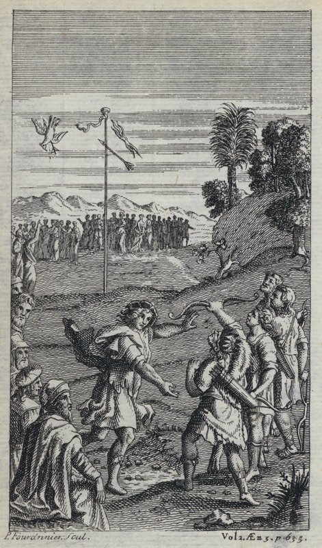 Illustration til John Drydens oversættelse af Virgils Æneiden (gravering) af European School