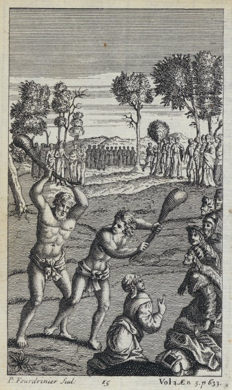 Illustration til John Drydens oversættelse af Virgils Æneiden (gravering) af European School