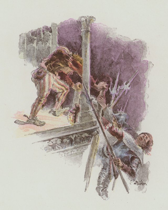 Illustration til Notre-Dame De Paris af Victor Hugo af European School