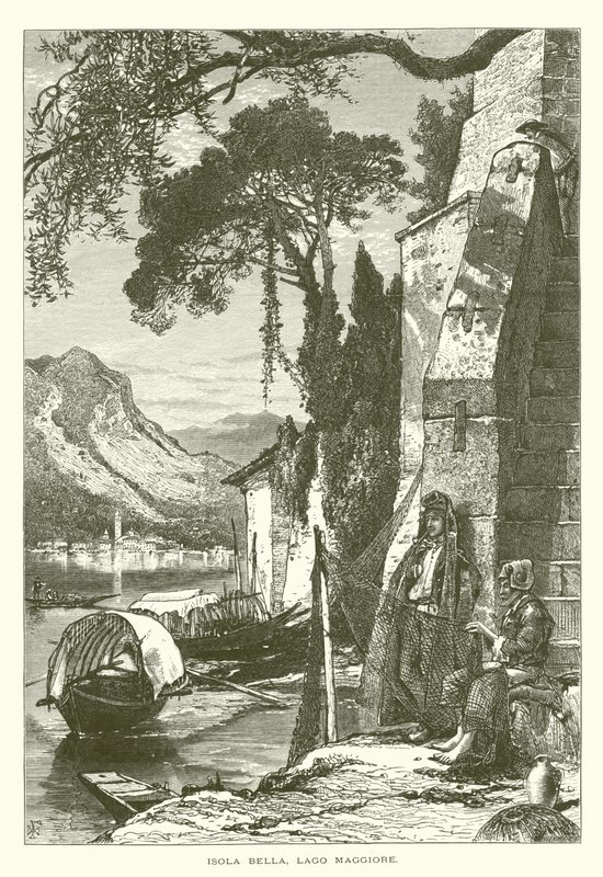 Isola Bella, Lago Maggiore (gravering) af European School