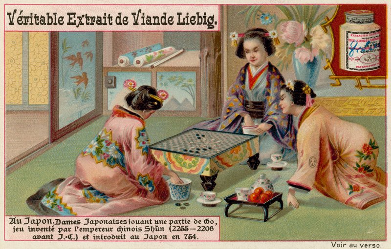 Japanske kvinder spiller brætspil af European School
