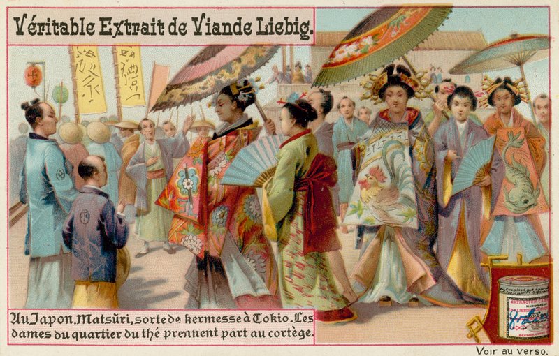 Japanske kvinder på Matsuri af European School