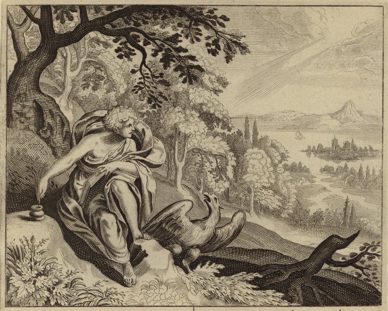 Johannes evangelisten (gravering) af European School