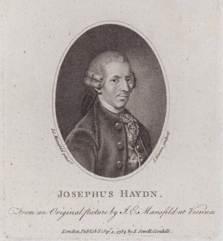 Joseph Haydn, østrigsk komponist (gravering) af European School