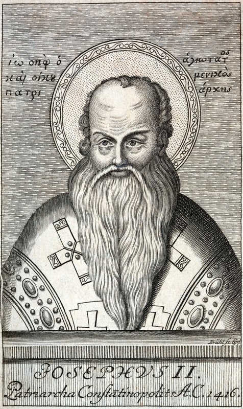 Joseph II, patriark af Konstantinopel (stik) af European School