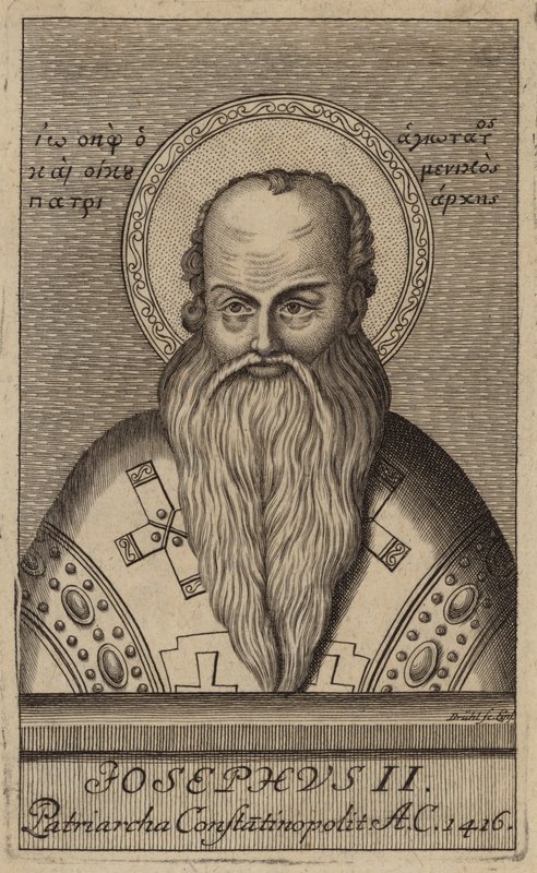 Joseph II, patriark af Konstantinopel (stik) af European School