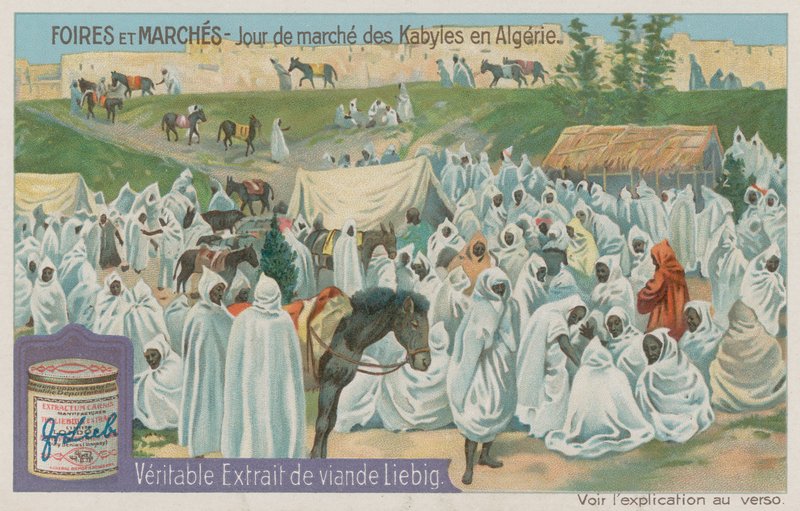 Kabyle markedsdag i Algeriet af European School